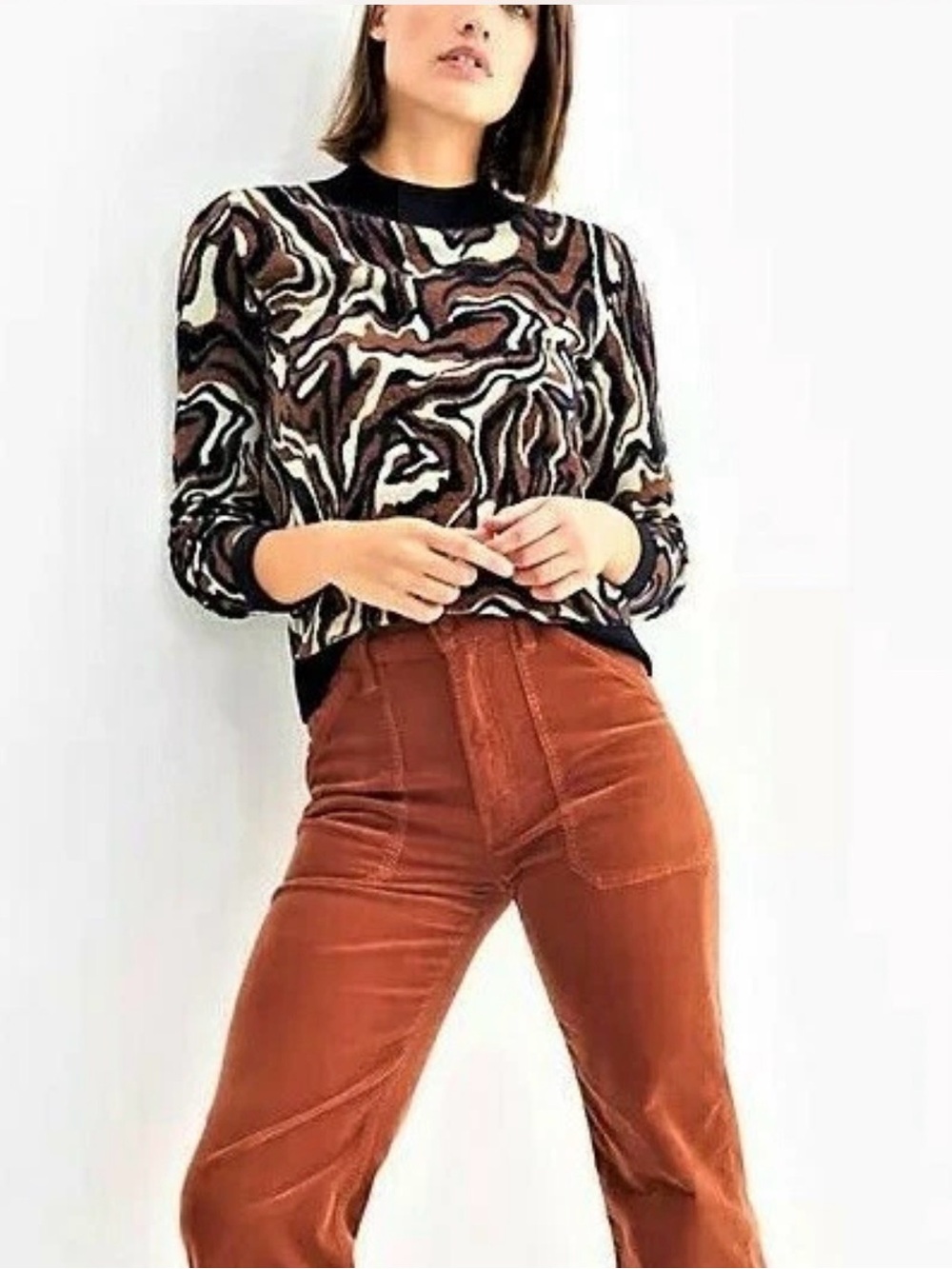Anthropologie Scotch & Soda Marbled Sweater Top SZ US XS European Chic $198